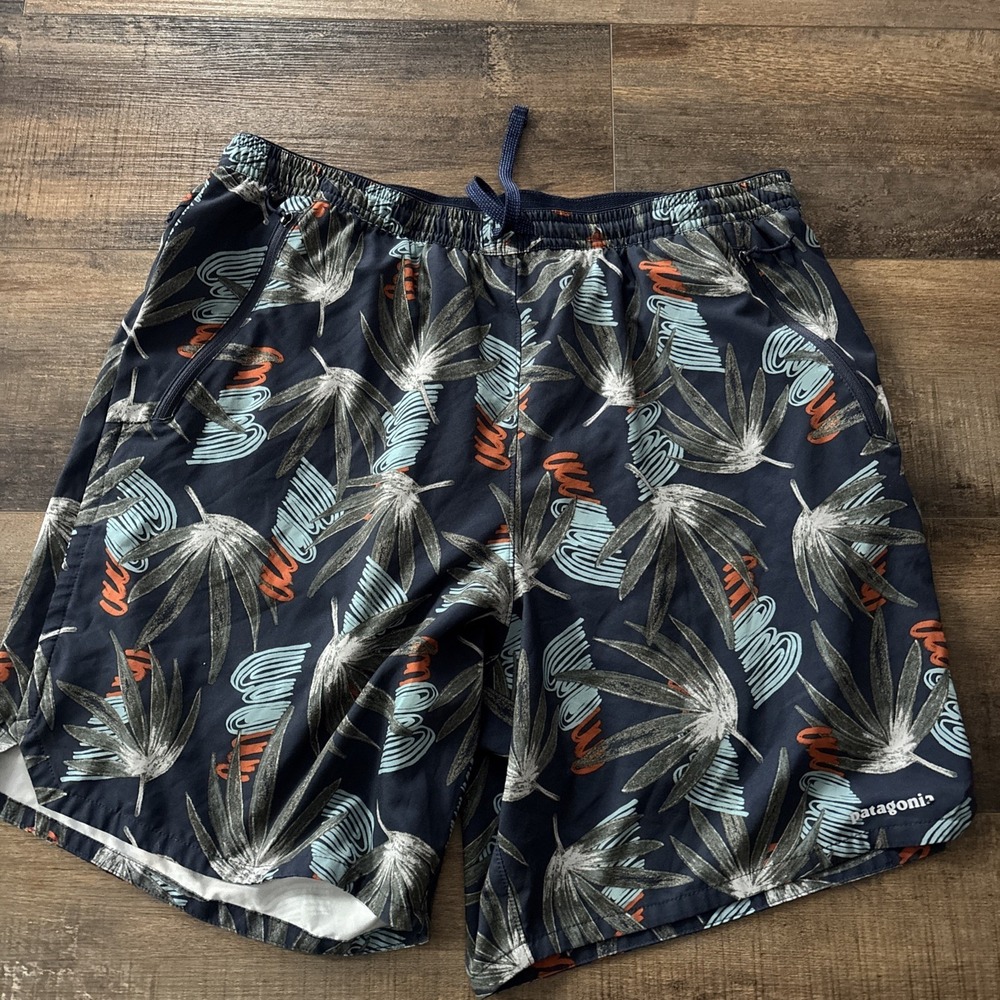 Patagonia Nine Trails‎ Shorts 8" Mens Performance Lined Stretch Wicking Large